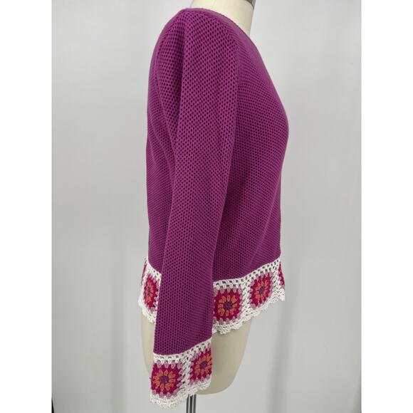 Joseph A Fuchsia Pullover Sweater Women's Small NWT - Picture 4 of 5